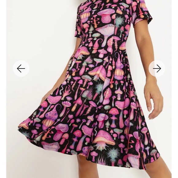 Blackmilk Fun Girl Black Evil Tee Dress - Picture 1 of 6